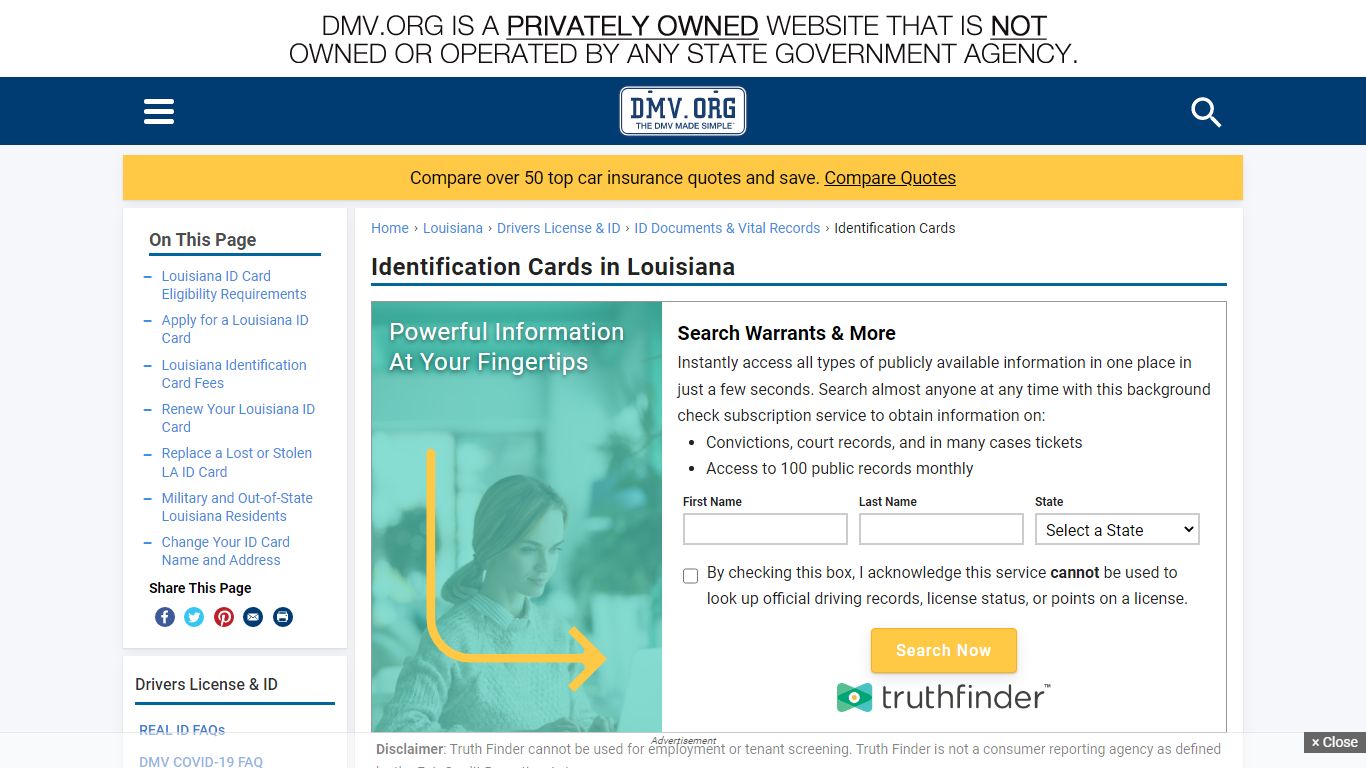 Apply for a New Louisiana Identification Card | DMV.ORG